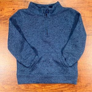 Toddler Boy Fleece Pullover, Navy Blue, Size: 18M